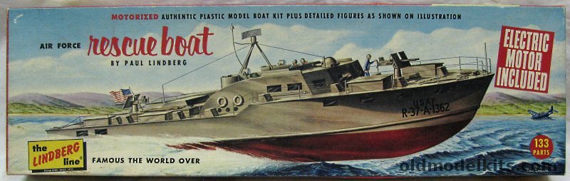 Lindberg 1/72 Air Force Rescue Boat - Motorized, 706M-200 plastic model kit